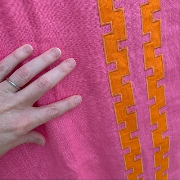 NWT Tuckernuck x Atlantic Pacific Hartman Dress Peony Pink Tangerine Small - Picture 4 of 14